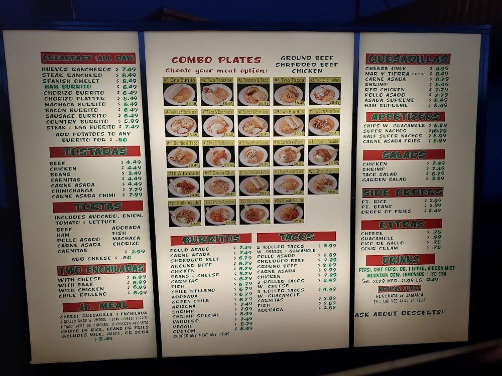 Lina's Mexican Restaurant Menu image 2