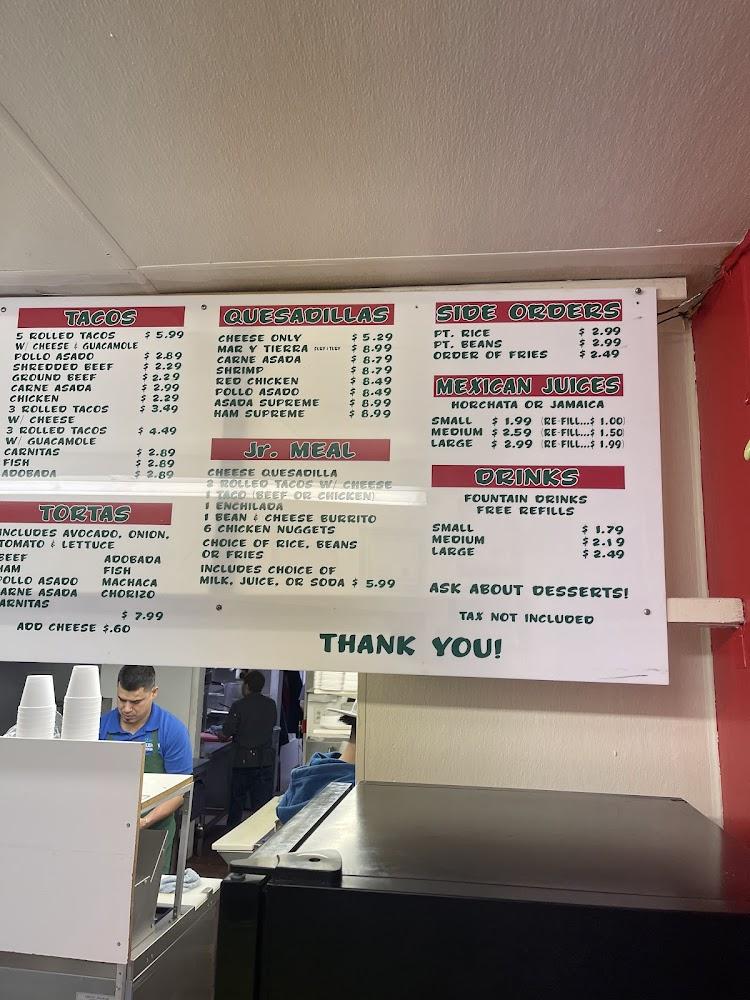 Lina's Mexican Restaurant Menu image 3